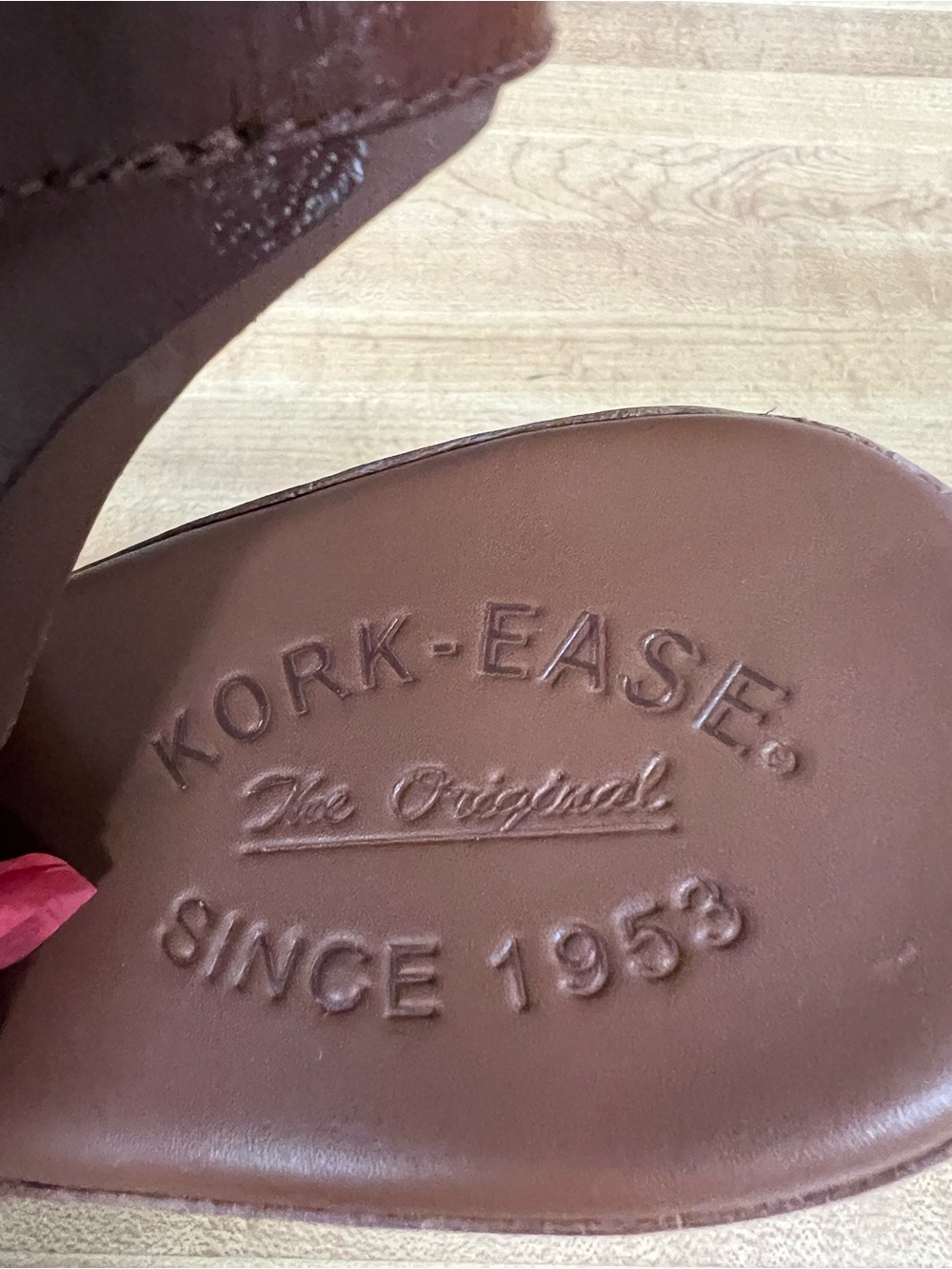Kork-Ease Brown Leather Platform Wedge sandal - Picture 7 of 8